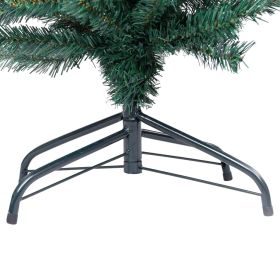 vidaXL Smal plastgran med fot grön 180 cm PVC